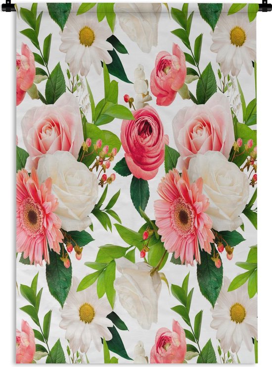 Tapisserie - Tapisserie - Fleurs - Motifs - Roses - 90x135 cm - Tapisserie