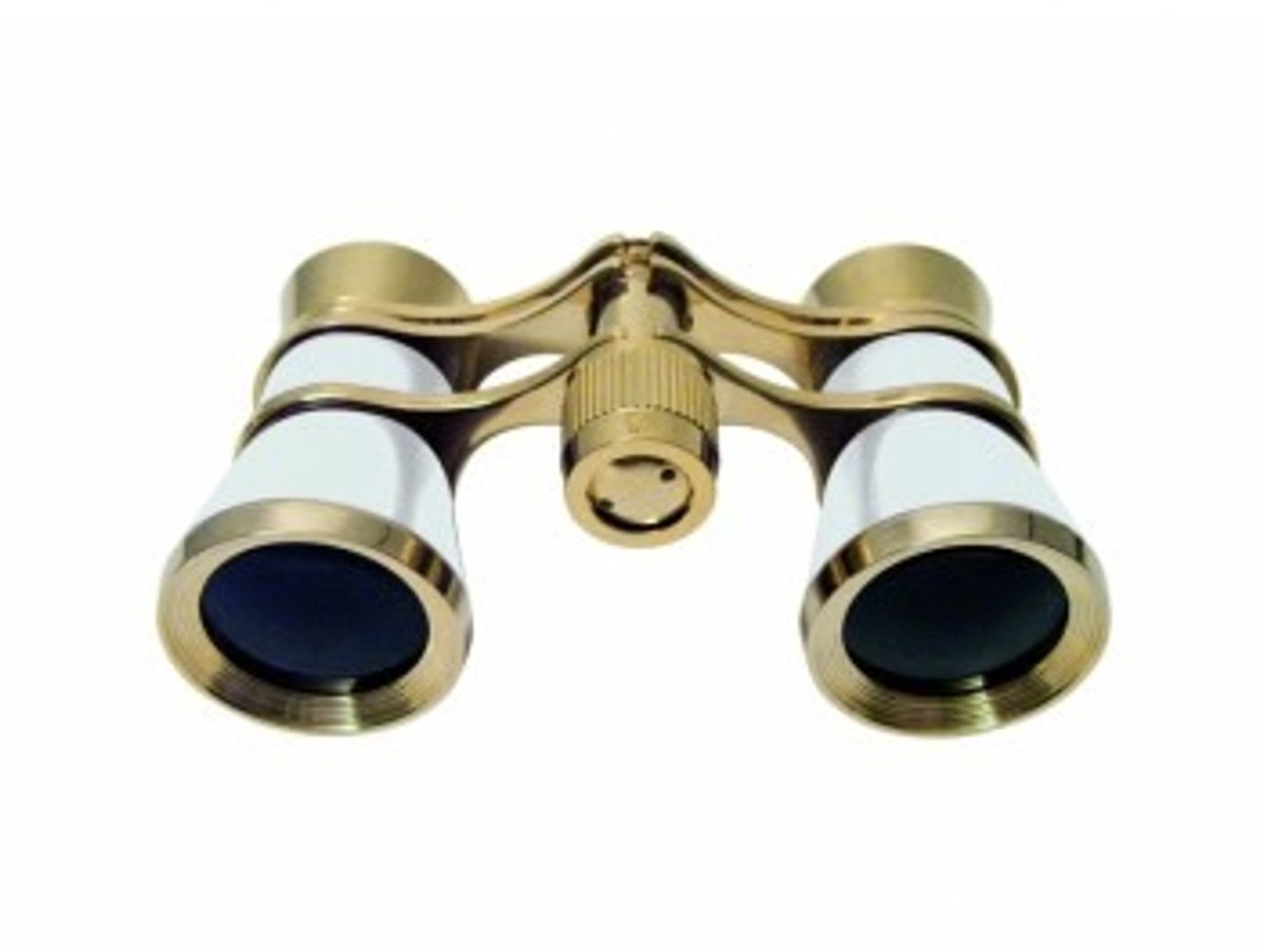 Braun Photo Technik Verrekijker Opera 3X25 Goud / Pearl Wit
