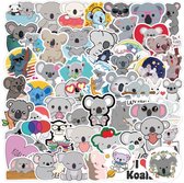 Winkrs | Koala Stickers - Schattige Stickers - Dieren Stickers - 50 stuks voor laptop, muur, journal, etc.