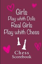 Chess Scorebook - 100 Games - 90 moves: Chess notation books - Chess recording book - 101 pages, 6 x9  - Chess notebook - Paperback - fuchsia background quote