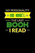My Personality Is 85 The Last Book I Read