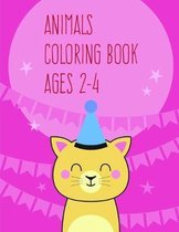 Animals coloring book ages 2-4