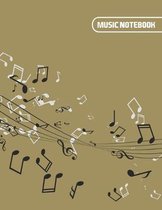 Music Notebook: Manuscript Paper * Large (8.5  x 11 ) * 12 Stave * 100 Pages