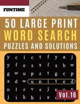 50 Large Print Word Search Puzzles and Solutions