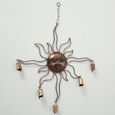 Windvanger - Hanger - Antiek goud - Buiten - Metaal - Ø 50cm - Zon