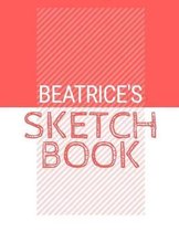 Beatrice's Sketchbook: Personalized red sketchbook with name