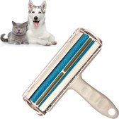 Ultrasativa® Huisdierhaar Verwijderaar + Katten & Honden Speeltje - Wit/Blauw