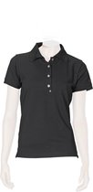T'RIFFIC SOLID dames Poloshirt korte mouw zwart size XXS