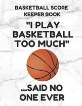 Basketball Score Keeper Book