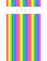 Lily: Personalized sketchbook with name