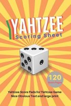 Yahtzee Scoring Sheet