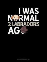 I Was Normal 2 Labradors Ago: Storyboard Notebook 1.85