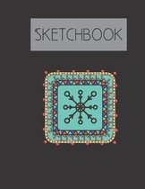 Sketchbook: Turquoise Mandala 200 Page Sketchbook