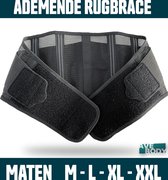 AVE Ademende Rugbrace voor Rugpijn in Zomer & Lente  – Rugband Maat XXL – Ademend Materiaal - Unisex Model – Onderrug Brace – Biedt Ondersteuning & Zorgt voor Pijnverlichting