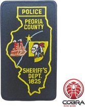 Police Peoria County Sheriffs dept geborduurde patch embleem | Strijkpatch embleemes | Military Airsoft