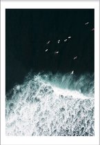 Surfs Up (50x70cm) - Wallified - Tropisch - Poster - Print - Wall-Art - Woondecoratie - Kunst - Posters