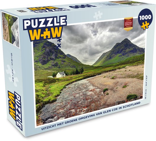 Puzzel Uitzicht met groene omgeving van Glen Coe in Schotland - Legpuzzel -  Puzzel... | bol.com