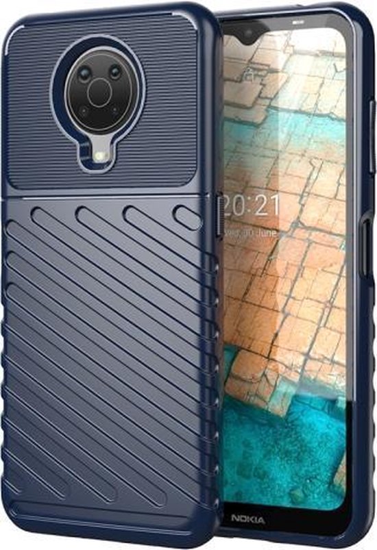 Foto: Voor nokia g20 thunderbolt schokbestendige tpu beschermende soft case blauw 