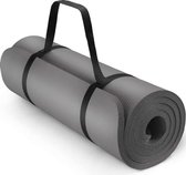 Fitness mat - Yoga mat - Sport mat - Antislip - Zwart - 178 x 60 x 1.0cm