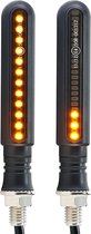 Dynamische LED Knipperlichten - Dagrijverlichting - Motor/Scooter/Brommer - Audi/VW Style - Set van 2 stuks - 12 Volt