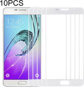 10 PCS Front Screen Outer Glass Lens voor Samsung Galaxy A7 (2016) / A710 (wit)