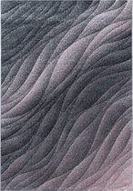 Modern laagpolig vloerkleed Ottawa - roze 4206 - 240x340 cm