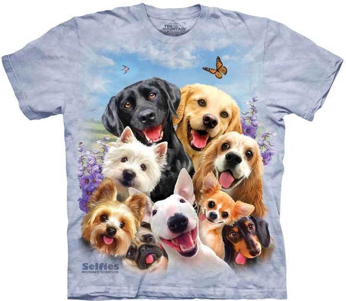 T-shirt Dogs Selfie M