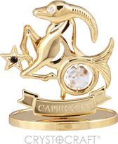 Sterrenbeeld Capricorn (Steenbok) 24 k verguld met Swarovski kristallen