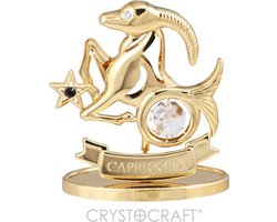 Sterrenbeeld Capricorn (Steenbok) 24 k verguld met Swarovski kristallen