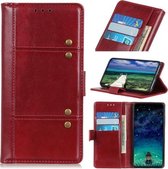 Voor Geschikt voor Xiaomi Redmi Note 10 5G Peas Crazy Horse Texture Horizontale Flip lederen tas met houder & kaartsleuven & portemonnee (rood)