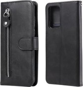 Voor Xiaomi Redmi Note 10 Pro / 10 Pro Max Mode Kalf Textuur Rits Horizontale Flip Lederen Case met Stand & Kaartsleuven & Portemonnee (Zwart)