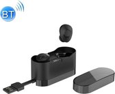 AIN MK-X50S TWS Bluetooth-oortelefoon in het oor met oplaaddoos en USB-oplaadkabel en batterij Digitaal display, ondersteunt oproepen en spraakassistent en geheugenkoppeling (zwart)