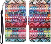 Voor iPhone 6 Geschilderd patroon Horizontale flip-lederen hoes (tribale etnische stijl)