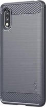 Voor Sony Xperia ACE ll MOFI Gentleness Series Brushed Texture Carbon Fiber Soft TPU Case (grijs)