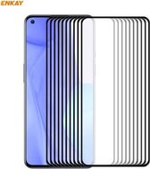 Voor OnePlus 9 / 9R 10 STKS ENKAY Hat-Prince Volledige lijm 0.26mm 9H 2.5D Gehard glas Volledige dekking Film