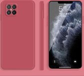 Voor Huawei nova 8 SE effen kleur imitatie vloeibare siliconen rechte rand valbestendige volledige dekking beschermhoes (rood)