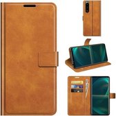 Voor Sony Xperia 5 III Retro Kalfspatroon Gesp Horizontale Flip Leren Case met Houder & Kaartsleuven & Portemonnee (Geel)