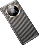 Voor Huawei Mate 40 koolstofvezel lederen textuur Kevlar anti-val telefoon beschermhoes (grijs)