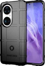 Voor Huawei P50 Pro schokbestendig schild volledige dekking siliconen hoesje (zwart)