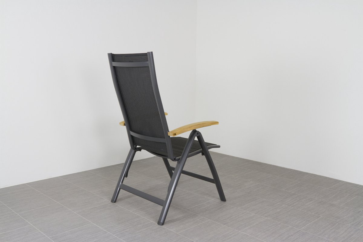 Hartman Chaise de jardin réglable Roma - Accoudoir en teck