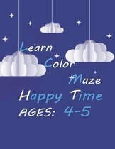 Learn Color Maze Happy Time, Ages: 4-5