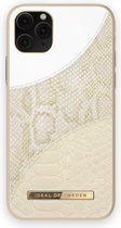 iDeal of Sweden Fashion Case Atelier voor iPhone 11 Pro/XS/X Cream Gold Snake
