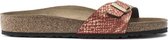 Birkenstock Madrid Dames Slippers Shiny Python Red Narrow-fit | Rood | Microvezel | Maat 41