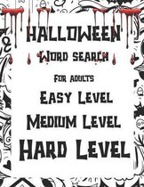 Halloween Word Search For Adults Easy Madium Hard Level