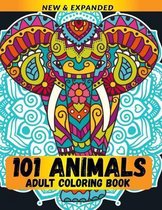 101 Animals Adult Coloring Book