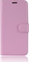 Sony Xperia 1 Hoesje - Mobigear - Classic Serie - Kunstlederen Bookcase - Roze - Hoesje Geschikt Voor Sony Xperia 1