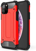 Apple iPhone 11 Pro Max Hoesje - Mobigear - Outdoor Serie - Hard Kunststof Backcover - Rood - Hoesje Geschikt Voor Apple iPhone 11 Pro Max