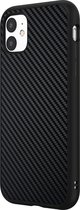 Apple iPhone 11 Pro Max Hoesje - Rhinoshield - SolidSuit Serie - Hard Kunststof Backcover - Carbon Fiber Black - Hoesje Geschikt Voor Apple iPhone 11 Pro Max
