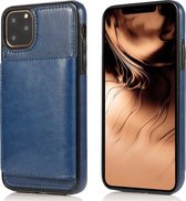 Mobigear Creditcard Hardcase Hoesje - Geschikt voor iPhone 11 Pro Max - Blauw