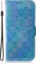 Samsung Galaxy A30s Hoesje - Mobigear - Design Serie - Kunstlederen Bookcase - Blauw - Hoesje Geschikt Voor Samsung Galaxy A30s